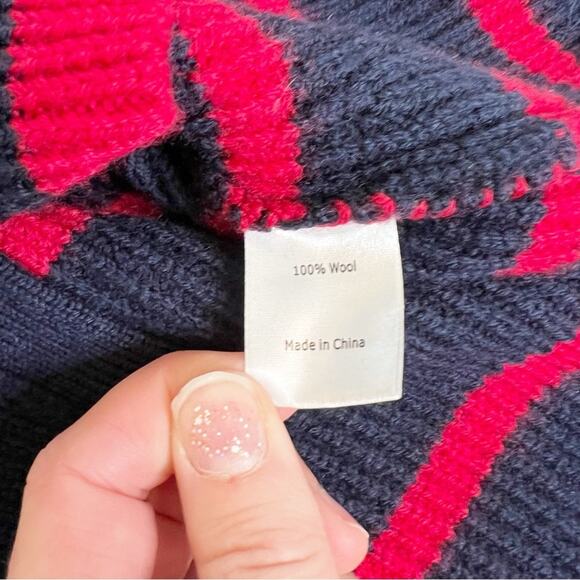 La Ligne Striped Navi Turtleneck Sweater in Navy/Red - size XS - Picture 6 of 10